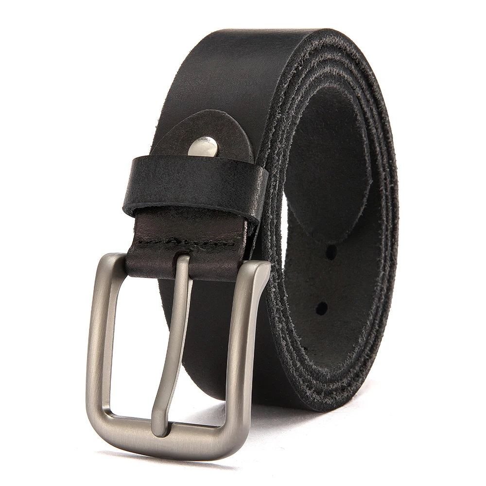 Herenriem van hoogwaardig echt leer Luxe designerriemen Heren koeienhuid modeband Mannelijke jeans voor heren Cowboy