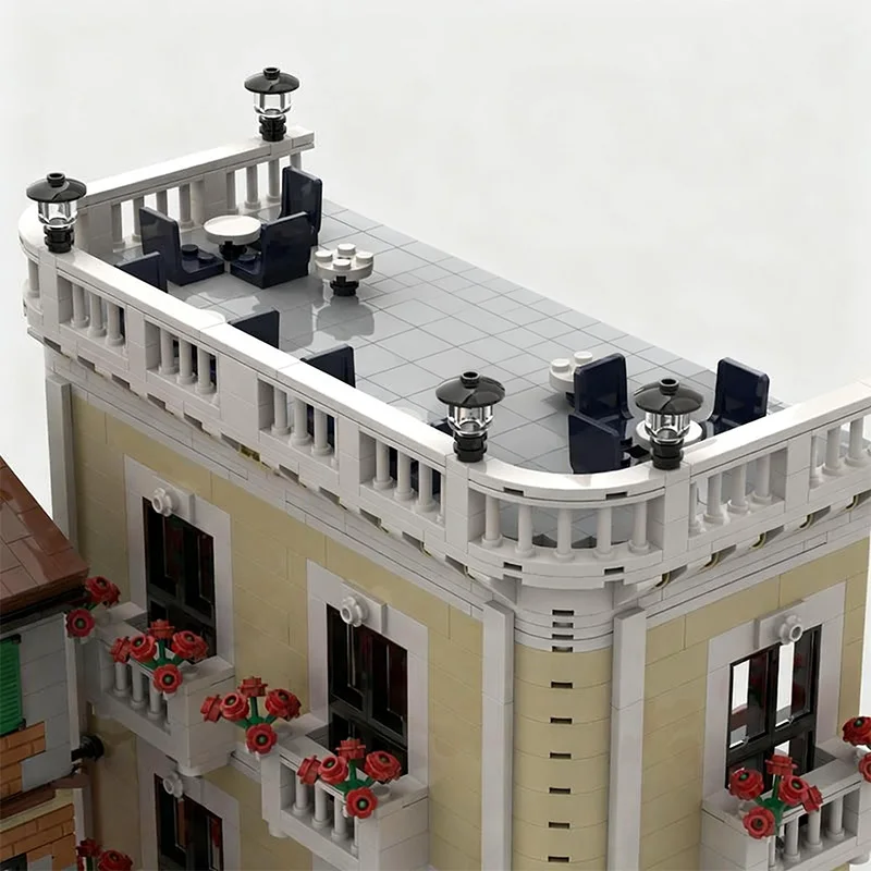 2788 elementów Modułowy Budynek Modułowy Dom MOC Dostosowywane Modułowe Klocki Konstrukcyjne Model dla Dzieci Proste Klocki DIY Zabawka Prezent na Boże Narodzenie