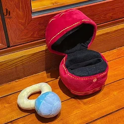 Creative Ring Box Plush Toy Love Diamond Ring Case Stuffed Pet Chew Toy Sounds Puppies Kids Cute Soft Dog Bitter Interested Toys