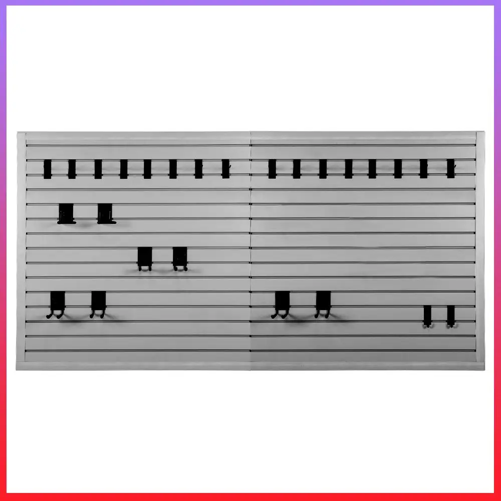 

Peg Board Tool Organization 4x8 Ft Wall Panels Pegboard PVC Wall Rack for Garage Storage