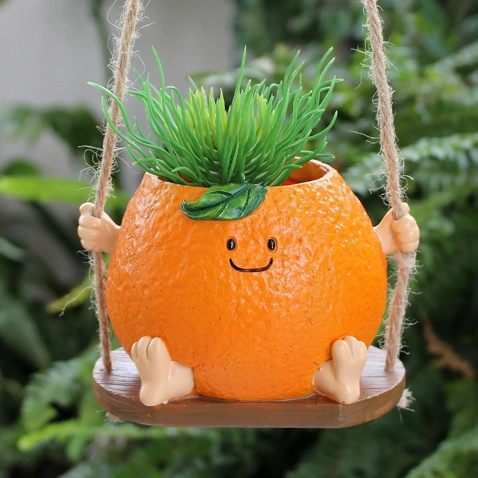 

Hanging Swing Planter Pot Face Plant Pot for Tabletop Farmhouse Home