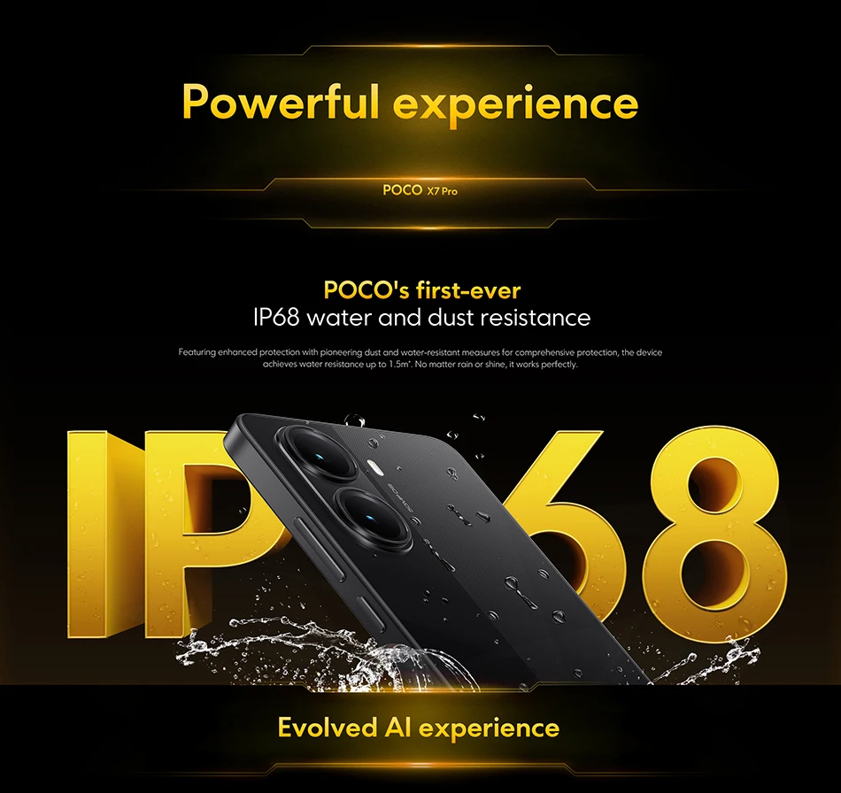 POCO X7 Pro - Smartphone NFC screen AMOLED CrystalRes 1.5K Hz, Dimensity processor Ultra-photo device 50 MP fast charging 90W HyperCharge Authentic & Brand New