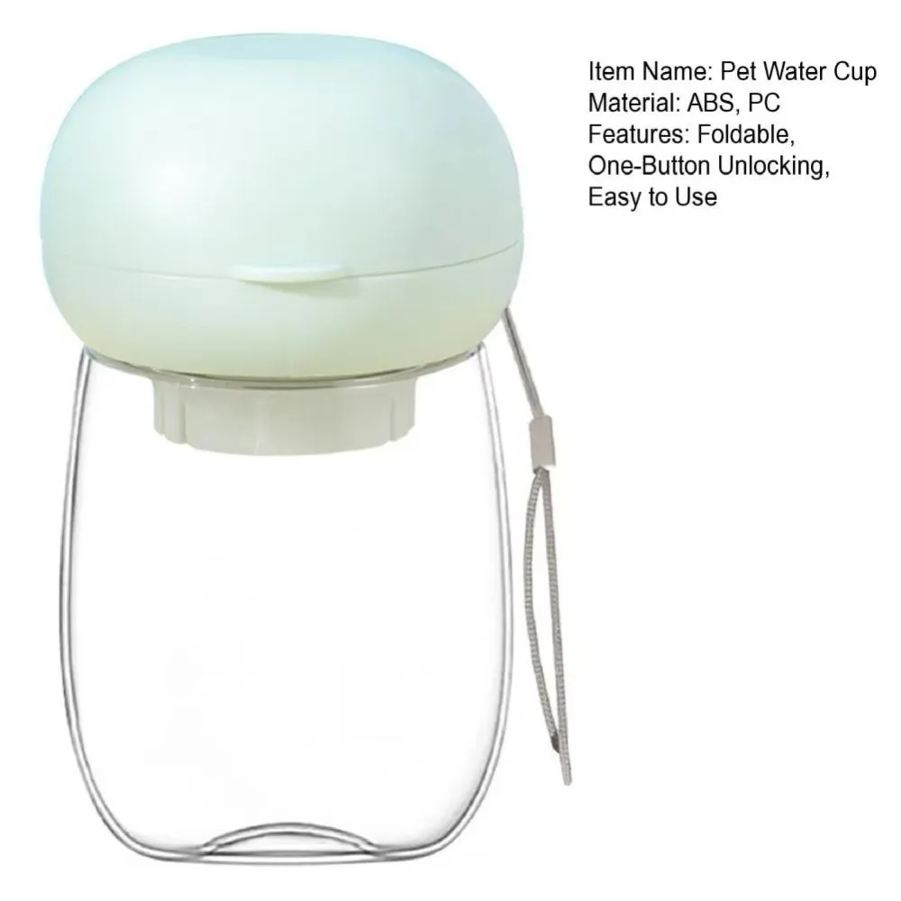300ML New Leak Proof Pet Water Cup Water Dispenser 300ML Foldable Water Bottle Dog Water Drink Bottle view 5