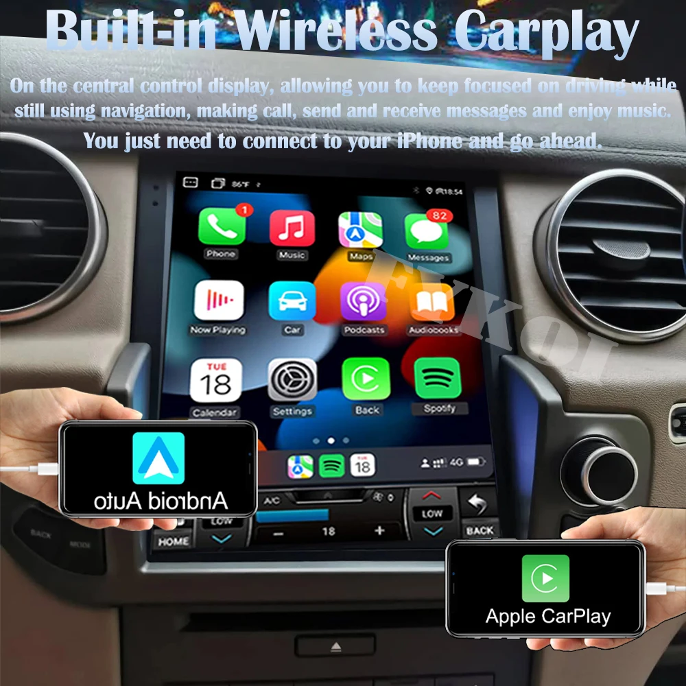 Android 14 For Land Rover Discovery 4 LR4 2009-2016 Car Radio Automotive Multimedia Tesla Screen Carplay Auto Bluetooth GPS 4G