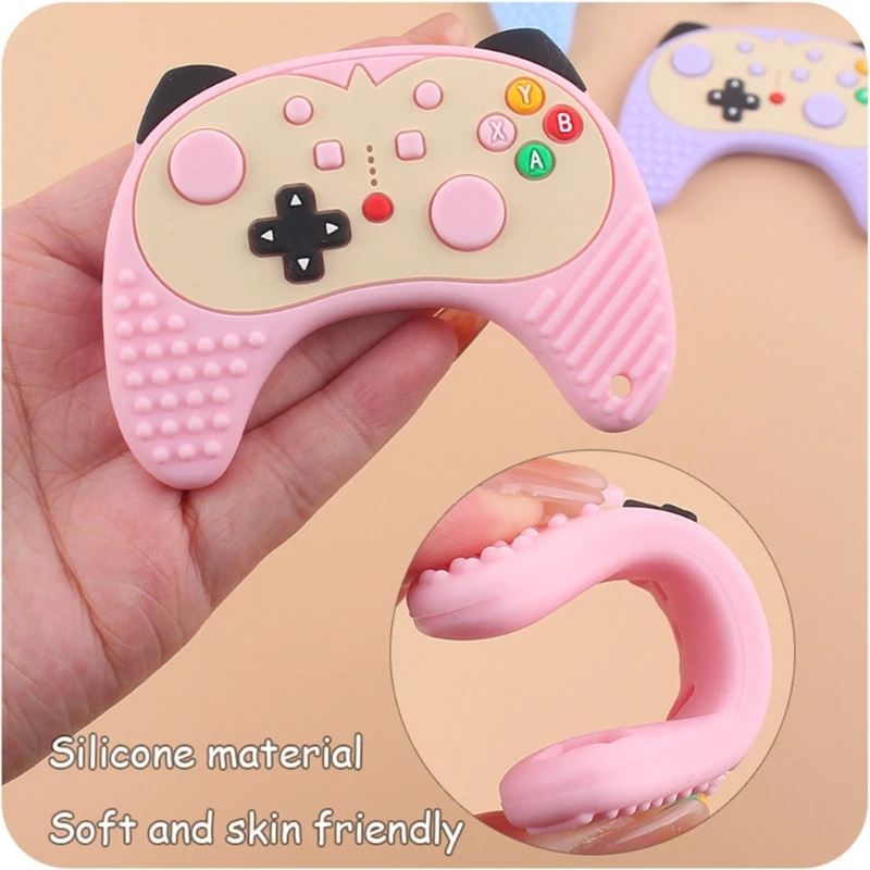 Baby Game Controller Teether Toy Silicone Teething Toy for Gamers Parents & Future Gamers Kids Cool Gaming Stuff Gift