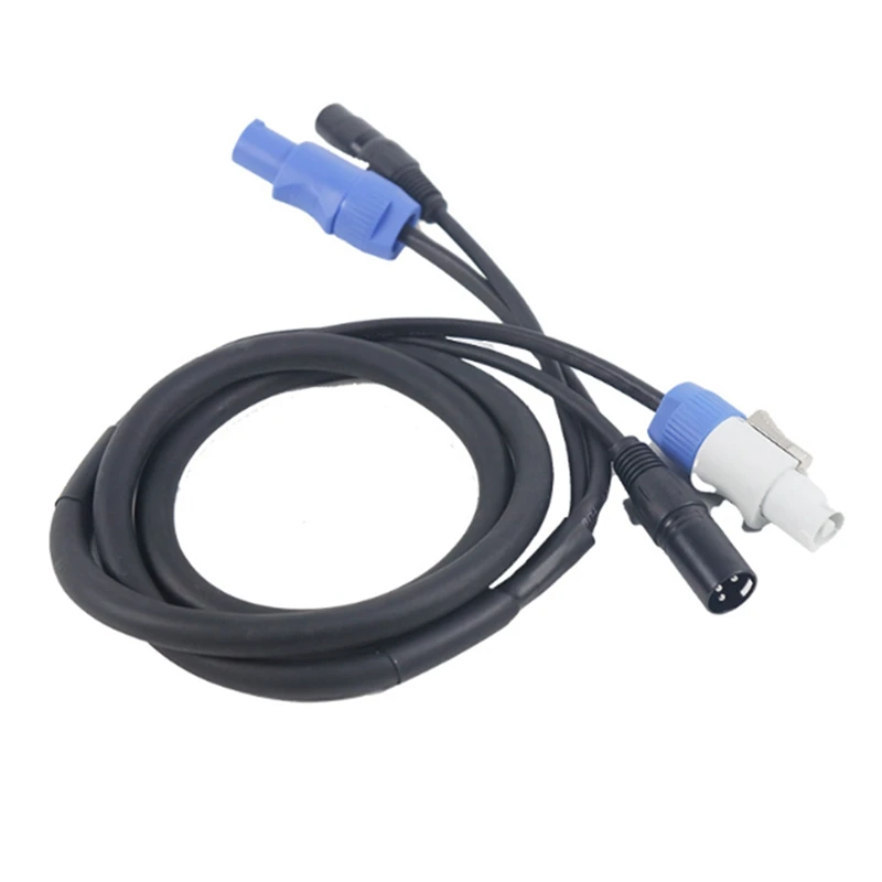 Cable de alimentación DMX Powercon, combinación de enchufe Powercon y línea de señal DMX XLR para conexión de luz, Tránsito de señal