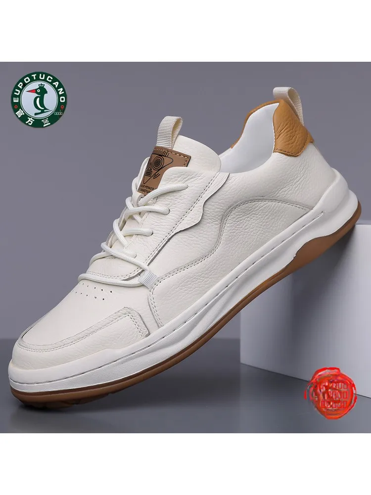 

Мужские повседневные кожаные туфли-слипоны с круглым носком, мягкие, дышащие, нескользящие, модные, универсальные, в европейском стиле Woodpeer