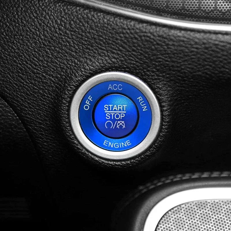 for Dodge Charger Journey Durango Challenger Engine Ignition Decoration Ring One Button Start Button Attached Inside Accessories