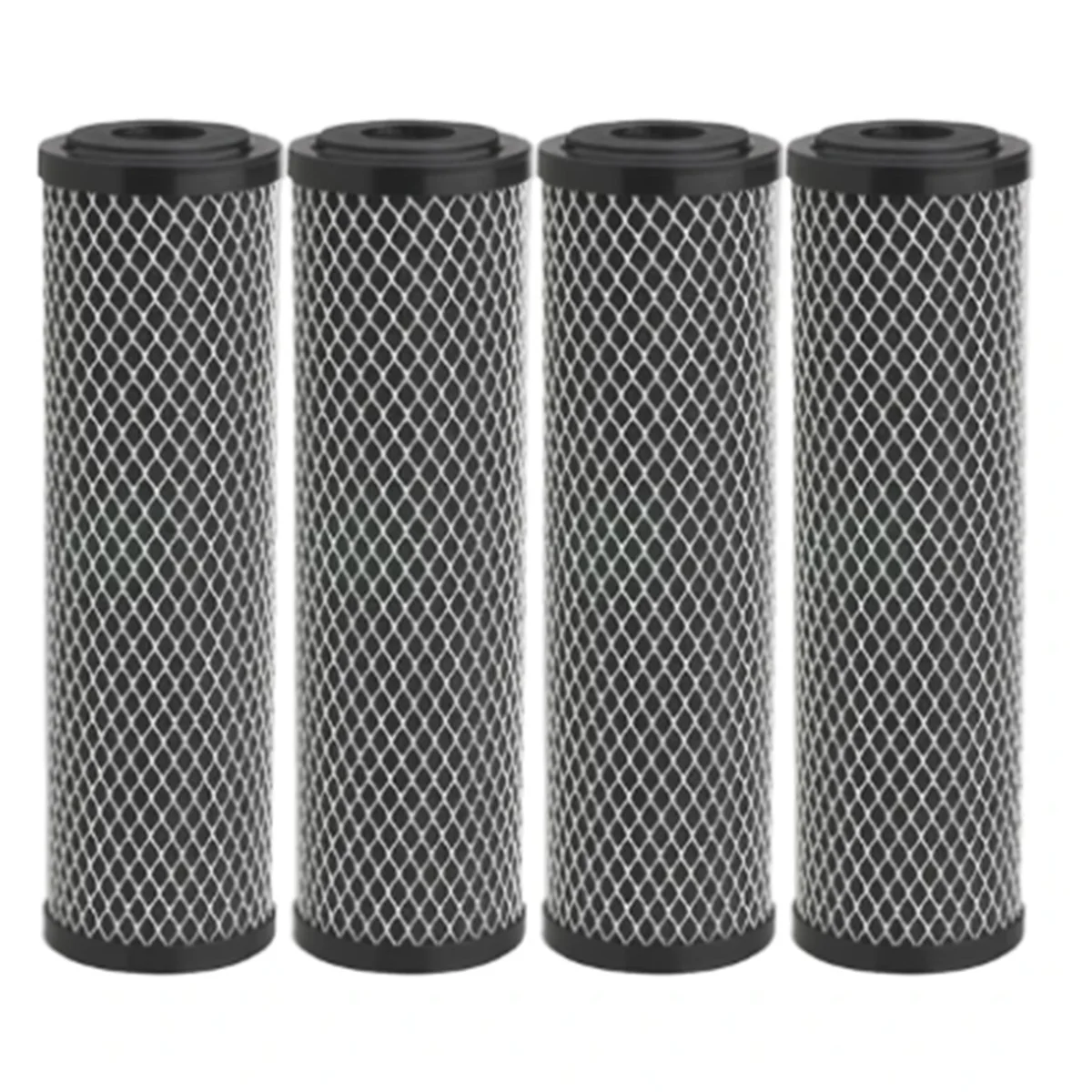 

4Pcs Carbon Water Filter 10-Inch Standard Whole House Carbon Wrap Sediment and Taste & Odor Replacement Filter