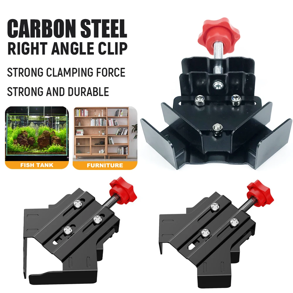 New Closed mouth 90 Degree Right Angle Carbon Carpenter Splicing Quick Corner Clamp Locator Fixed Frame Clamp Woodworking Tools