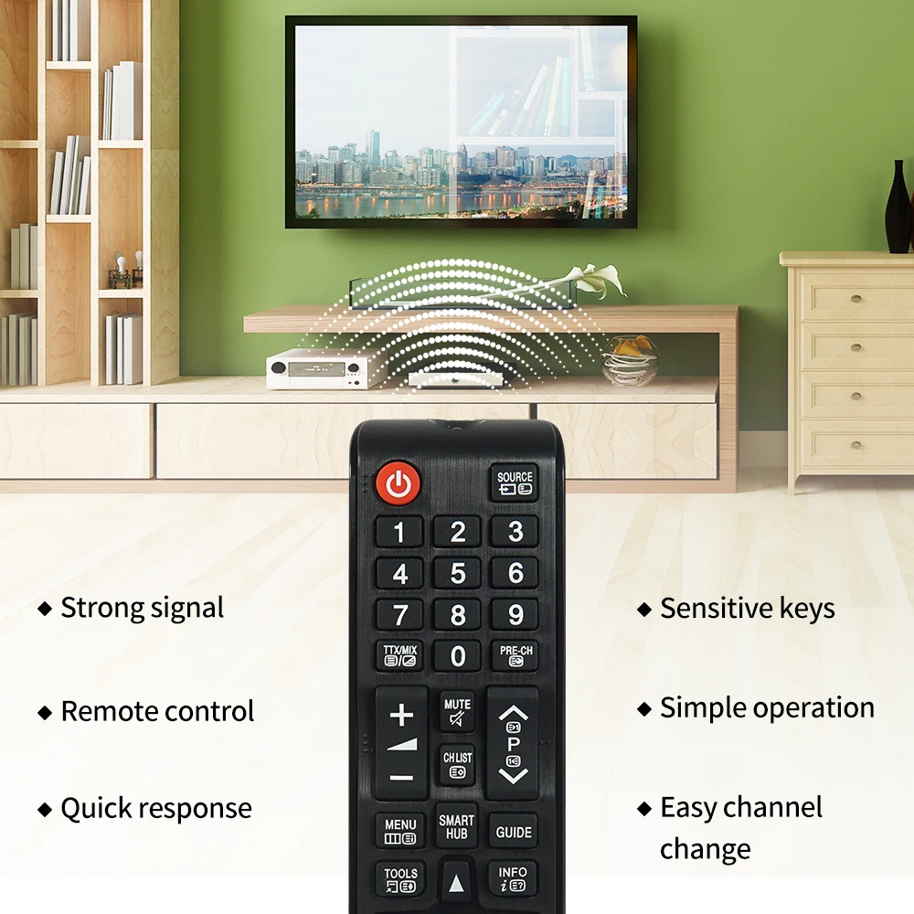 New BN59 01199G Remote Control For Samsung TV UE32J5205 UE32J5250 UE32J5270 UE32J5373 UE40J5200 UE40J5202 UE40J5205