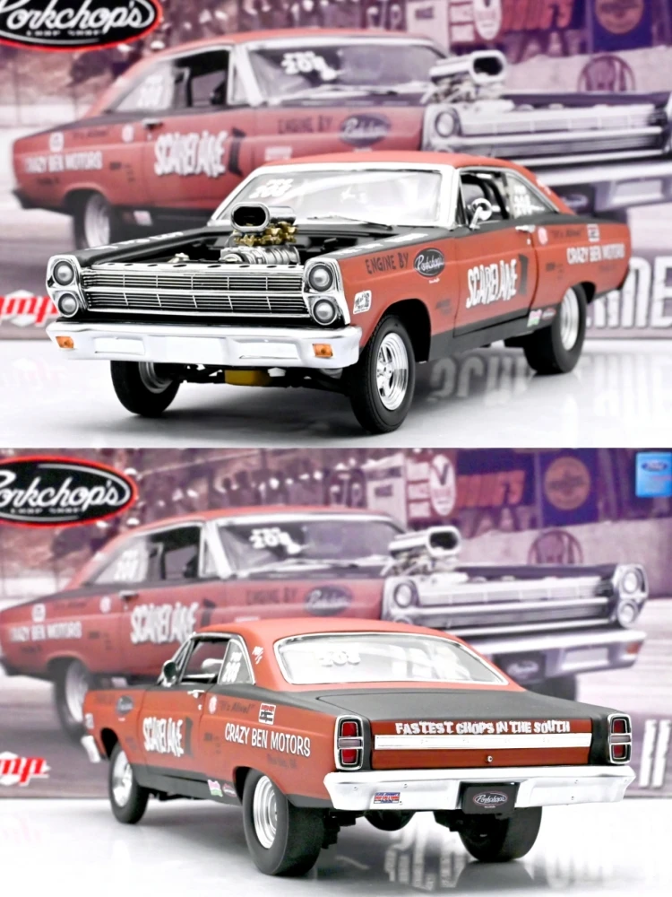 

GMP 1:18 Fairlane PorkChop Top Fuel Alloy Fully Open Simulation Limited Edition Alloy Metal Static Car Model Toy Gift