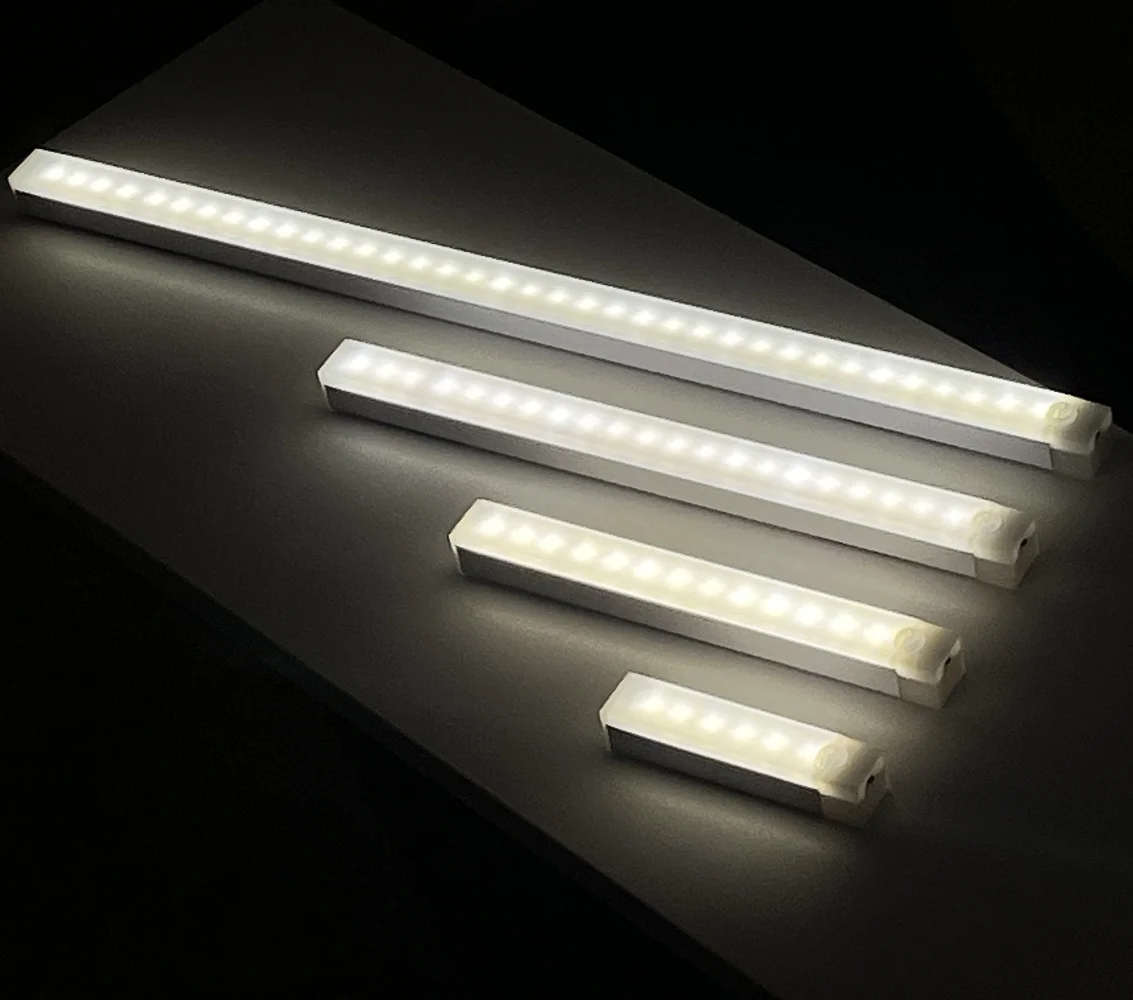 AITHEA Rechargeable Motion Sensor LED Cabinet Light Induction Night Light Portable Bar Lamp for Bedside Wardrobe Closet Aisle