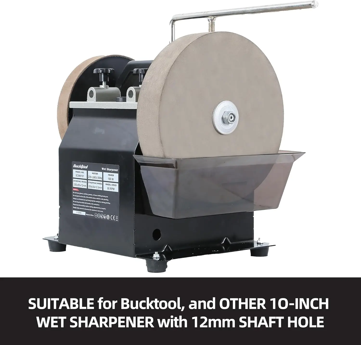 10 Inch Nat Slijpsysteem Met Variabele Snelheid Met 1000 Grit-Slijpschijf