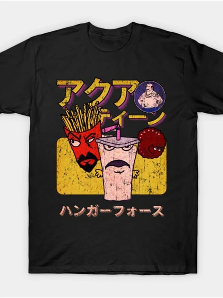 

Teen Hunger Force Japanese Retro Style Fan Art pattern design -100% cotton casual short sleeve O-neck men's printed T-shirt.