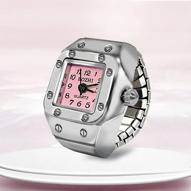 Ring Watch, Fashion Creative Alloy Case Finger Quartz Watch