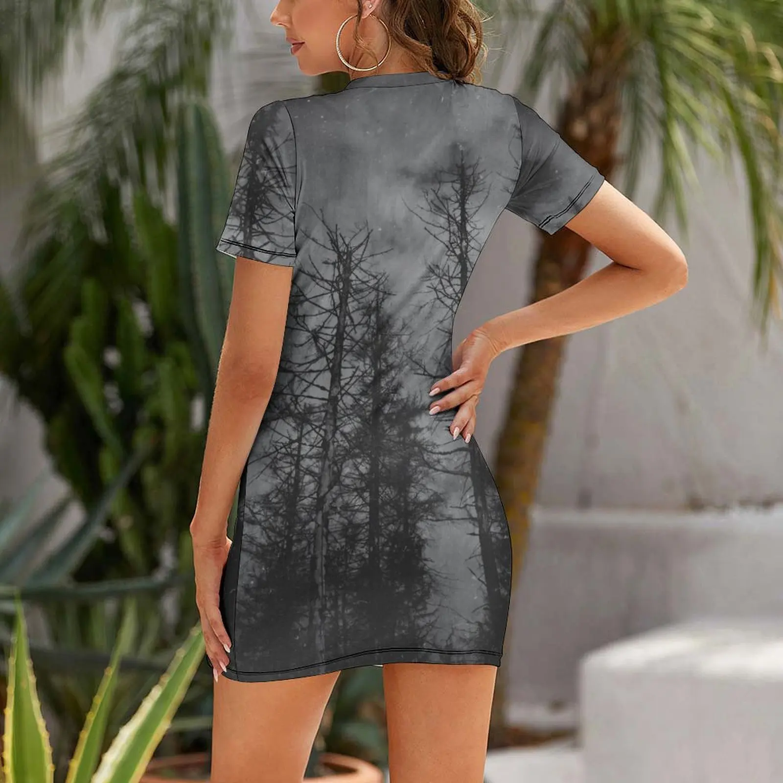 ชุดเดรสสั้นแบบมีแขนสั้นสำหรับงานแต่งงาน ชุดเดรสเซ็กซี่สำหรับผู้หญิง ชุดเดรสสำหรับโอกาสพิเศษ ชุดเดรสออกงานปี 2025