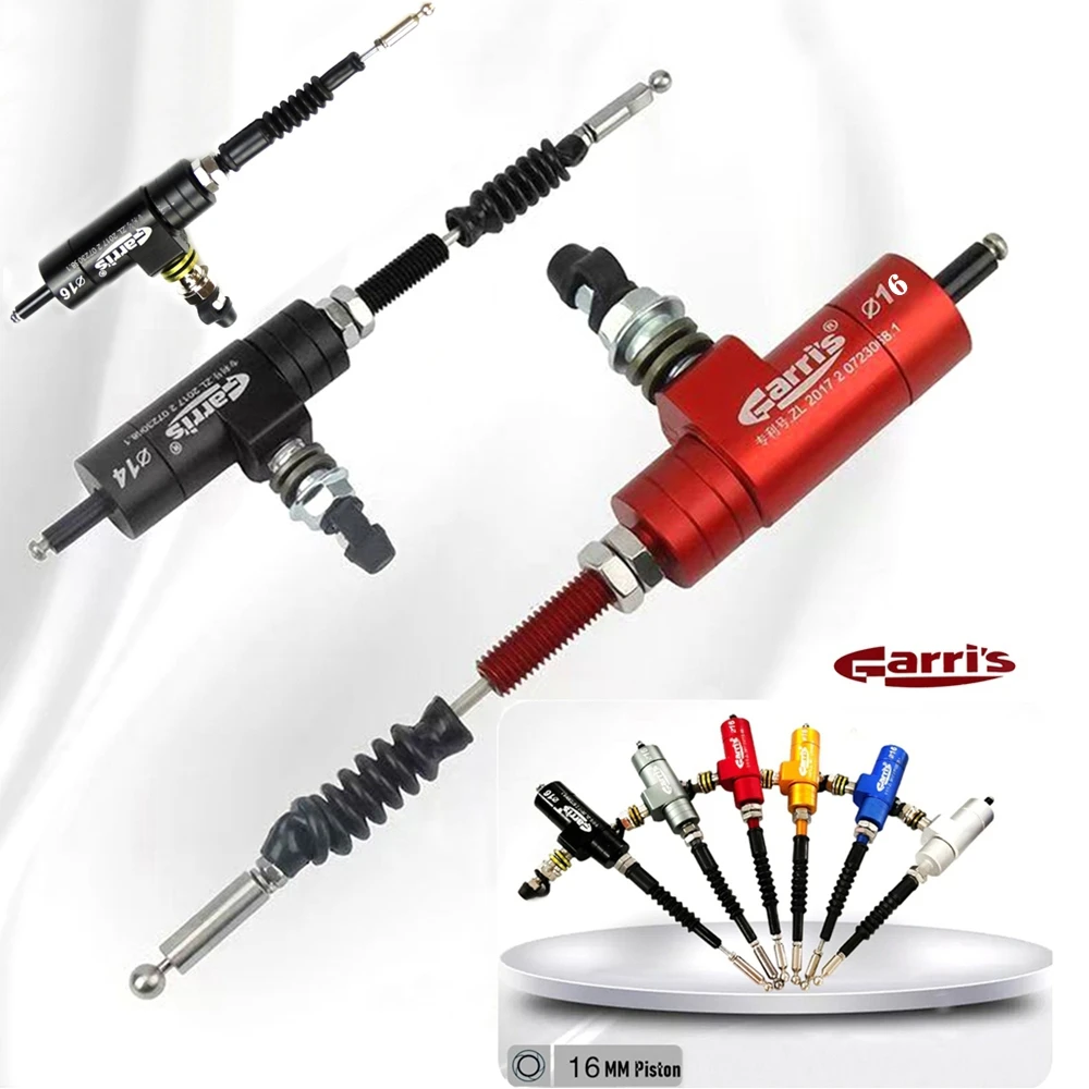

Piston14/16/19MM Motorcycle High Performance Hydraulic Clutch Brake Master Cylinder Rod System Universal Efficient Transfer Pump