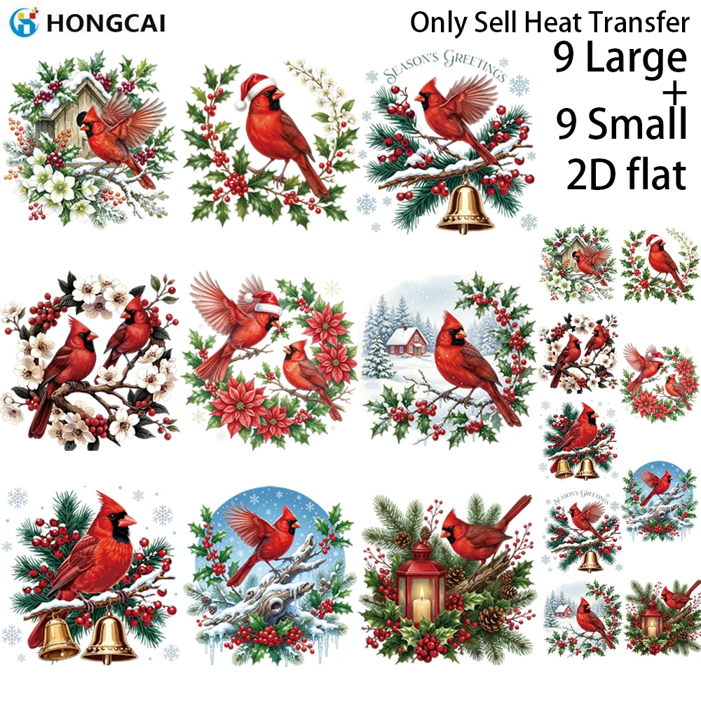 6Pcs Winter Tale Iron-on Vinyl, Snow Globe Pine Sled Bell Cabin Night, One-Press DIY Festive Mood, Wash Durable