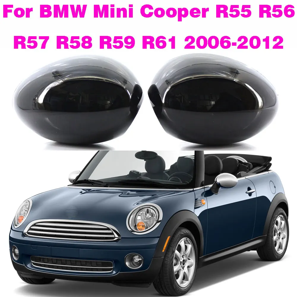 

A Pair Rear View Mirror Cover Side Mirror Shell Replacement For BMW Mini Cooper R55 R56 R57 R58 R59 R60 R61 Rearview Mirror Cove