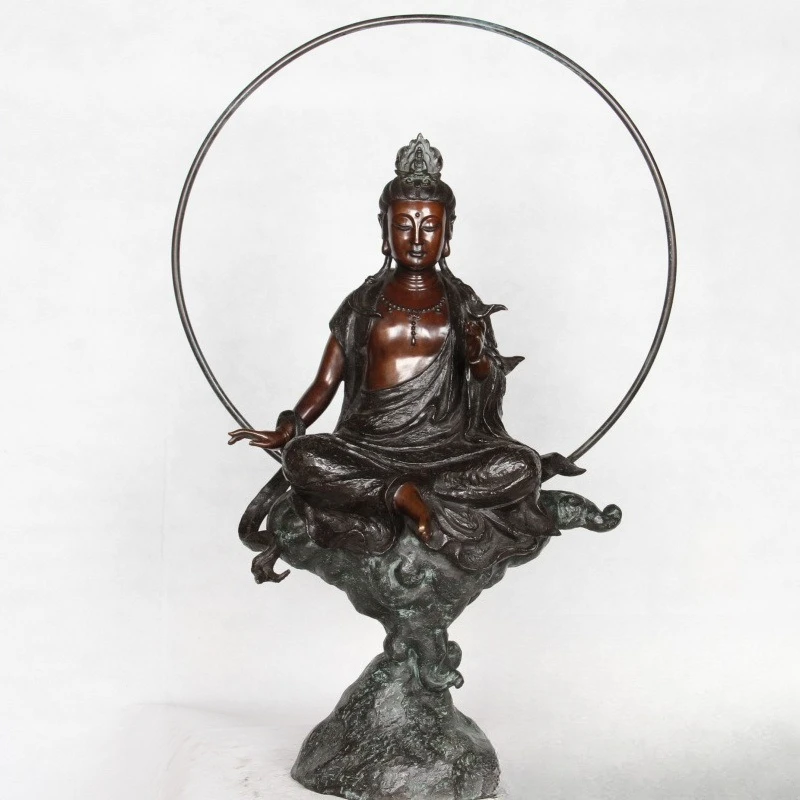 

Copper Free Guanyin Ornament, Taiwan Guanyin, Copper Bronze