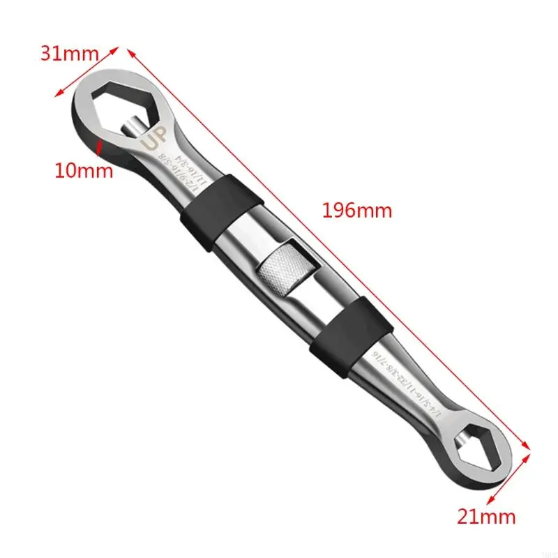 T8UC E-Torx-Doppeltaschenschlüssel, 23-in-1, verstellbar, universell, multifunktional