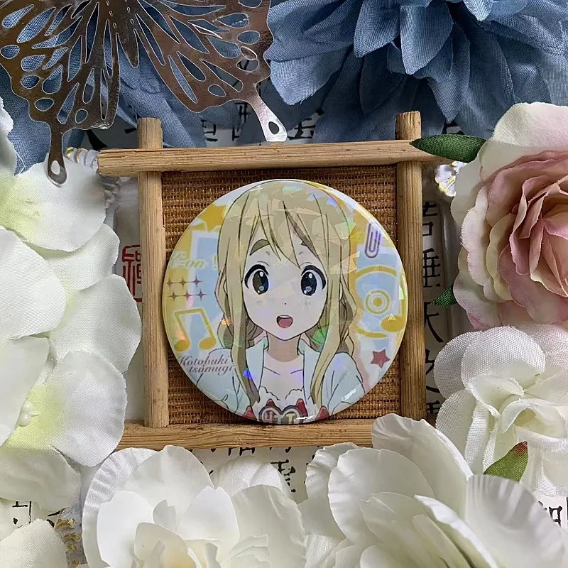 Hirasawa Yui Kotobuki Tsumugi Akiyama Mio Tainaka Ritsu Anime Badge Cartoon Cosplay Exquisite Cute Brooch Pins for Backpack Gift