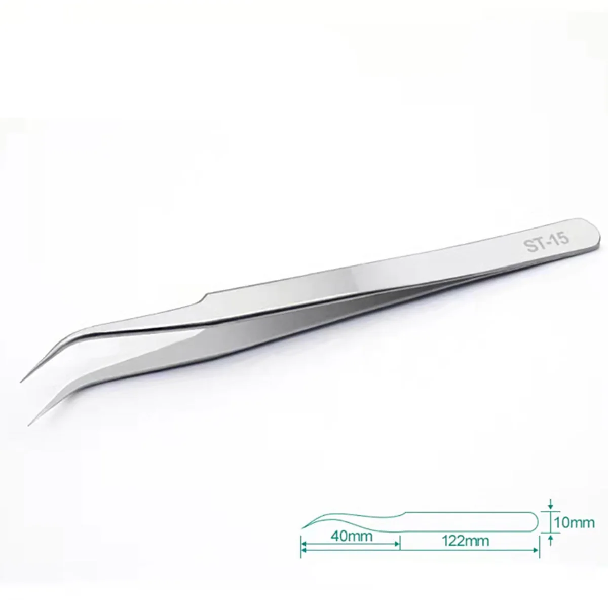 1/5PCS Watch Hands Installation Work Tweezers Straight Elbow Handle Stainless Antistatic High HardnessTweezers Watchmaker Tool image 2
