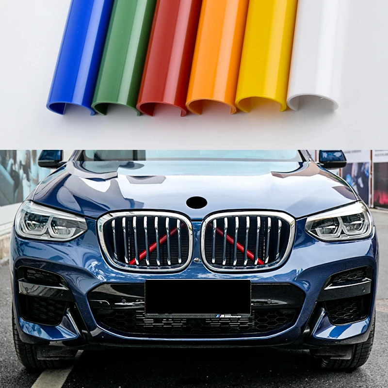 

Car Front Grille Trim Strips Cover Accessories For BMW 5 6 7 Series G30 G31 G32 G11 G12 G20 G21 Z4 G29 2017 2018 2019 2020 2021