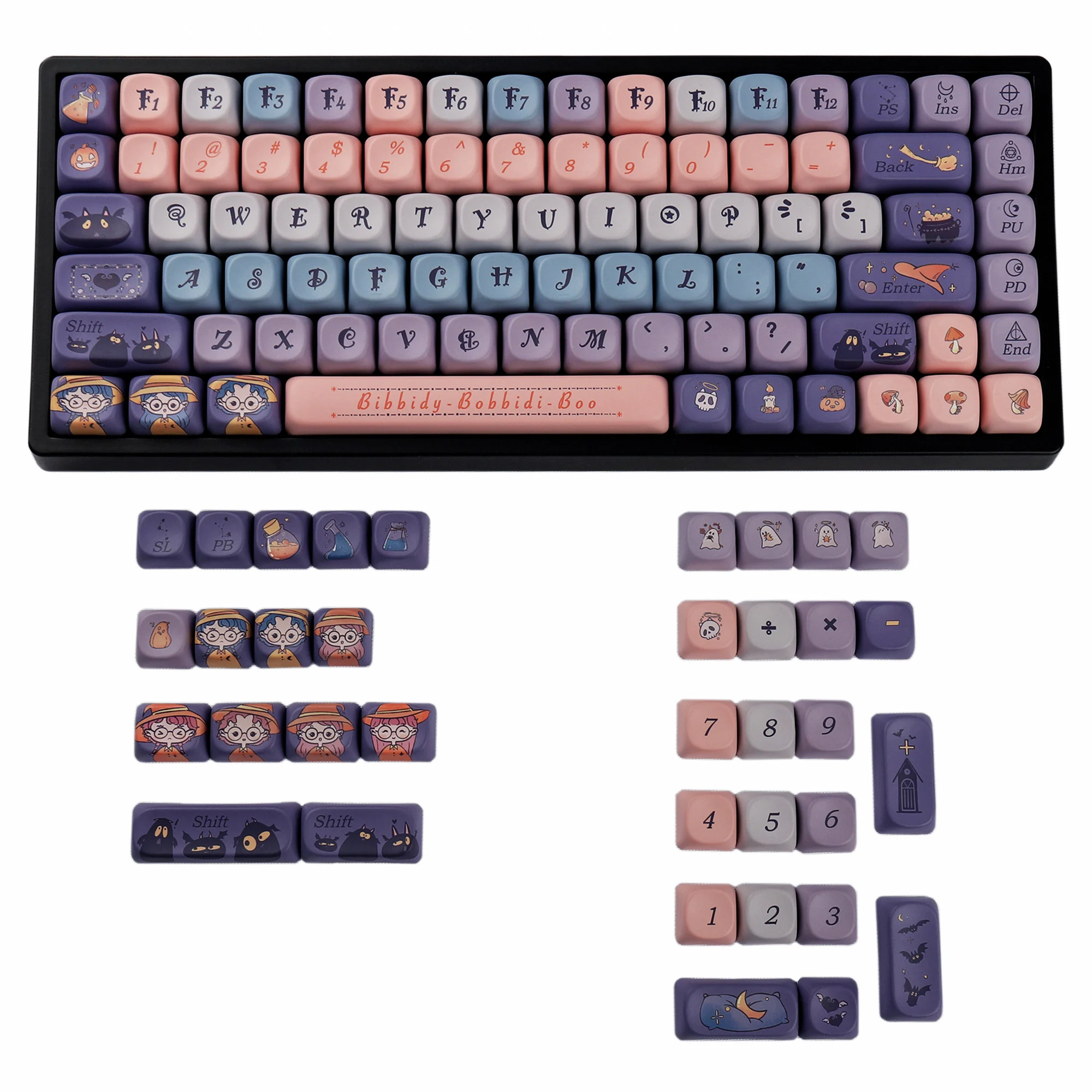 

Initial Magic Theme Keycaps MOA Highly Mechanical Keyboard PBT Sublimation Keycaps 60/68/84