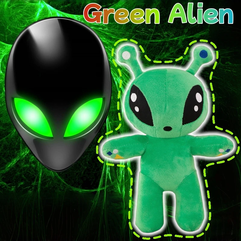 

34 см плюшевая игрушка зеленого инопланетянина, аниме, щупальцевый рог, чужой монстр, кукла ужасов для мальчиков и девочек, мягкие игрушки, мягкая декоративная подушка, подарки для детей