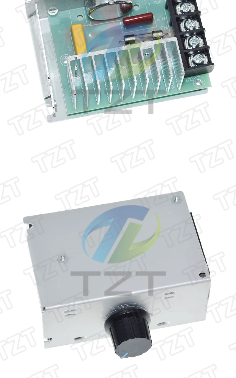 TZT Professionelle Spannungsregler 4000 W 220 V Hochleistungs-SCR-Geschwindigkeitsregler Elektronischer Spannungsregler Gouverneur Thermostat – Detail 9