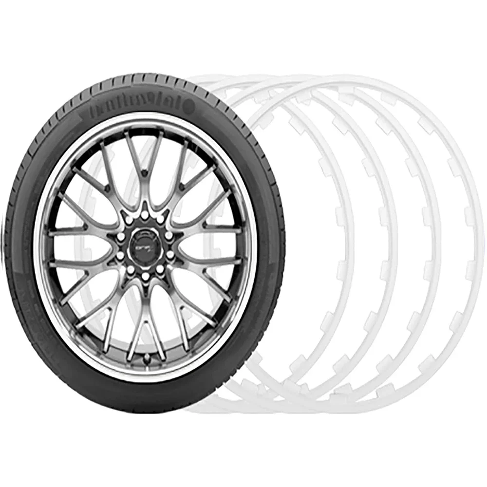 Protecteur de jante de Protection de moyeu de roue, 4 pièces, pour Tesla modèle Y 21 pouces, anneau de Protection de bord ABS 2024 2021 2022 2023  34