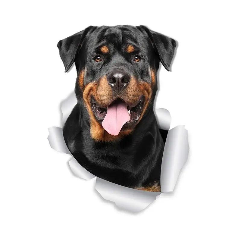 M463 Wurst Hund Rottweiler Hund Yorkshire Terrier Hund PVC Haushalt Dekoration Wand Aufkleber Toilette Aufkleber – Detail 7