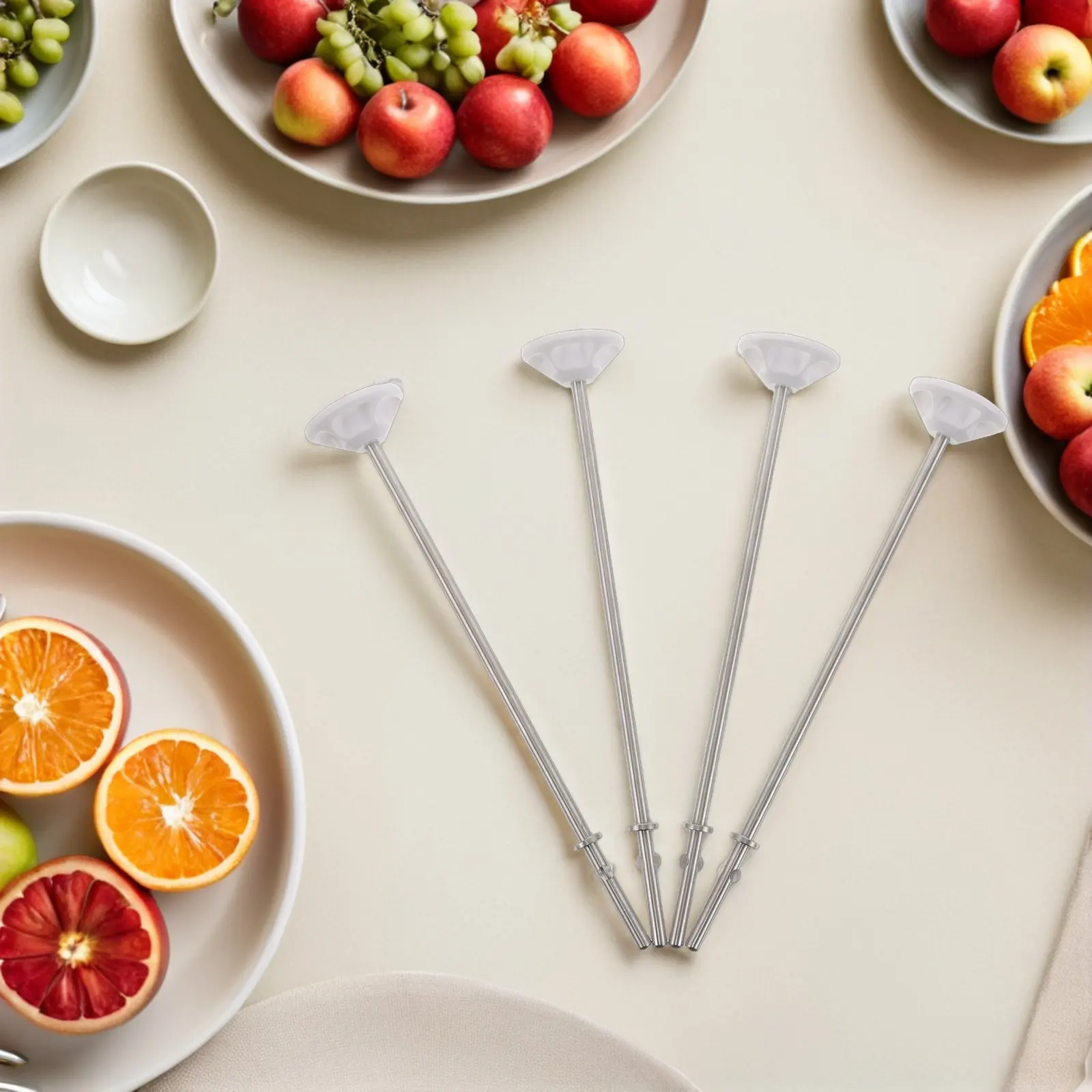 4Pcs Hand Mixer Blending Rod Stainless Steel Stirring Paddle Attachment for Liquid Blending Coffees Soups Smoothies Efficient view 4