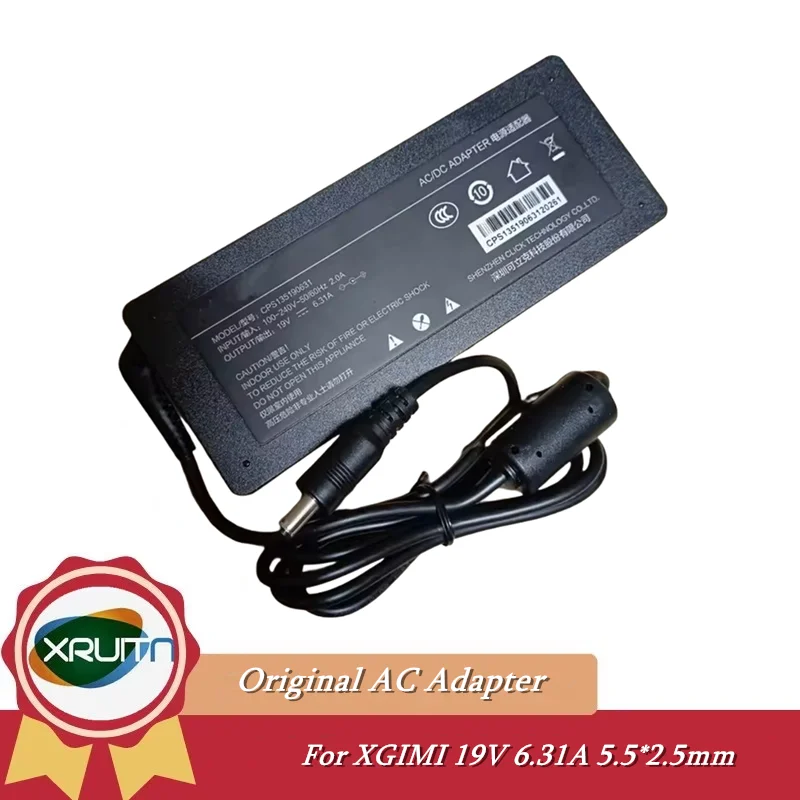 

Original 19V 6.31A 6.32A 120W AC/DC Adapter Charger For XGIMI Projector Z8X XJ03Q Z6X Pro z7x Z5 M8 XGAL02 XHC06 Power Supply