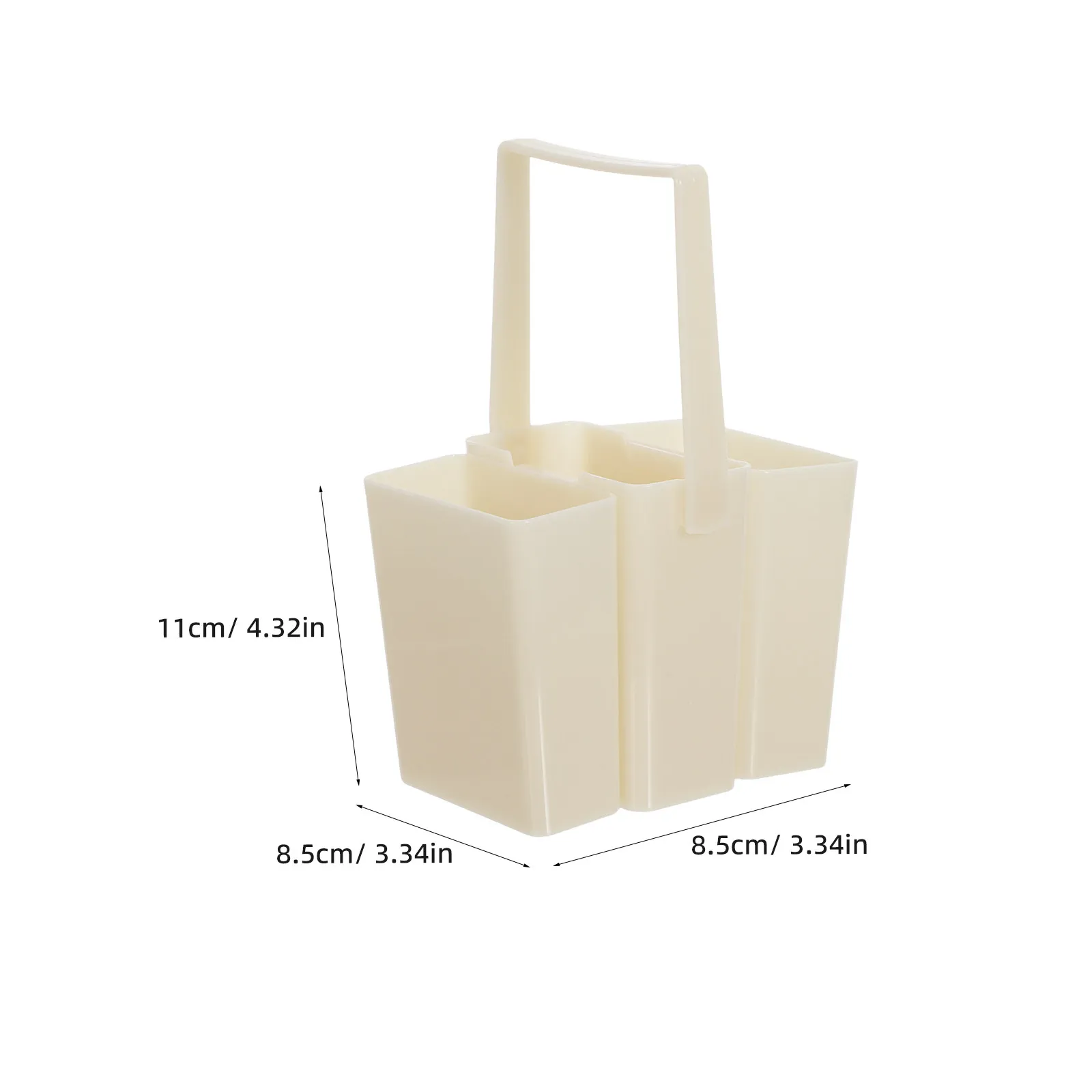 2Pcs Small Plastic Bucket for Cleaning Brushes Triple Section Design Paint Brush Holder Washer Watercolor Oil Art Pen Washing view 3