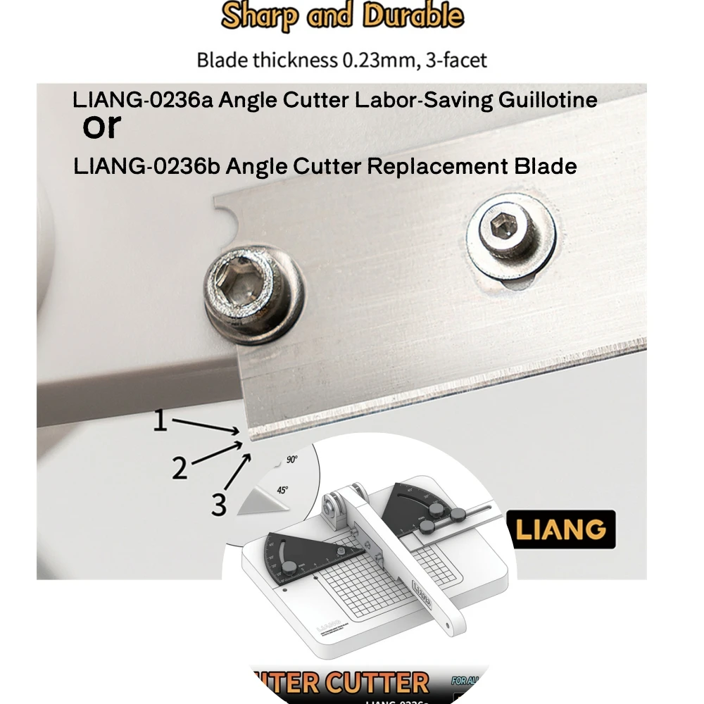 

Angle Cutter Effort-Saving Shear for LIANG-0236A/0236B Angle Cutter Labor-Saving Guillotine Angle Cutter Replacement Blade
