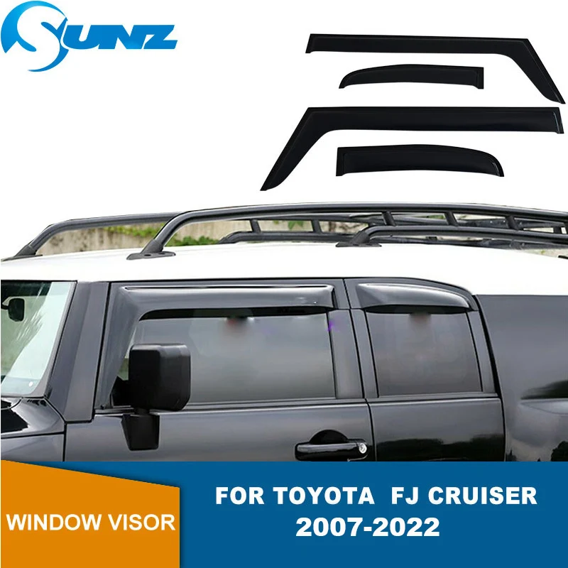 Window Visor For Toyota FJ Cruiser 2007 2008 2009 2010 2011 2012 2013 2014 2015 2016 2018 2019 2020 2021 2022 Sun Rain Guards