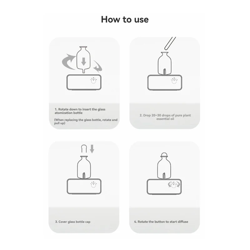 

J1UL1N Waterless Essential Oil Nebulizers Cordless Rechargeable Wooden Glass Cold Aroma Diffuser For Living Room Home Office