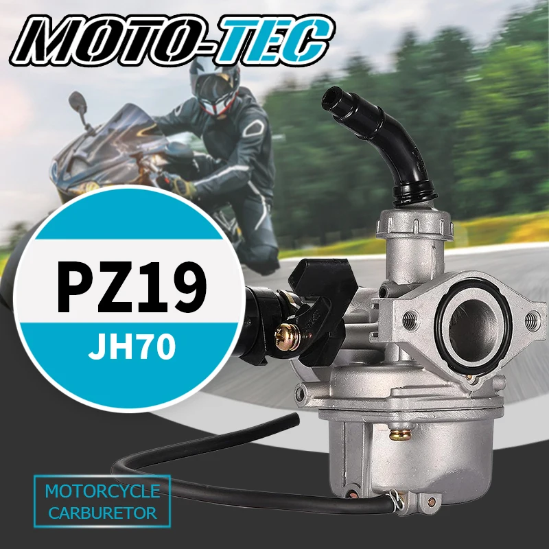 

PZ19 Motorcycle Carburetor For JH70 50cc 70cc 90cc 110cc Hand Choke Plastic Rod ATV UTV Parts Motor Carburedor