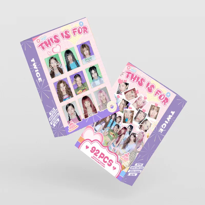 جديد 92 قطعة بطاقة صغيرة مرتين ألبوم جديد صندوق الليزر جمع بطاقة لومو بطاقة مروحة دعم بطاقة الصورة