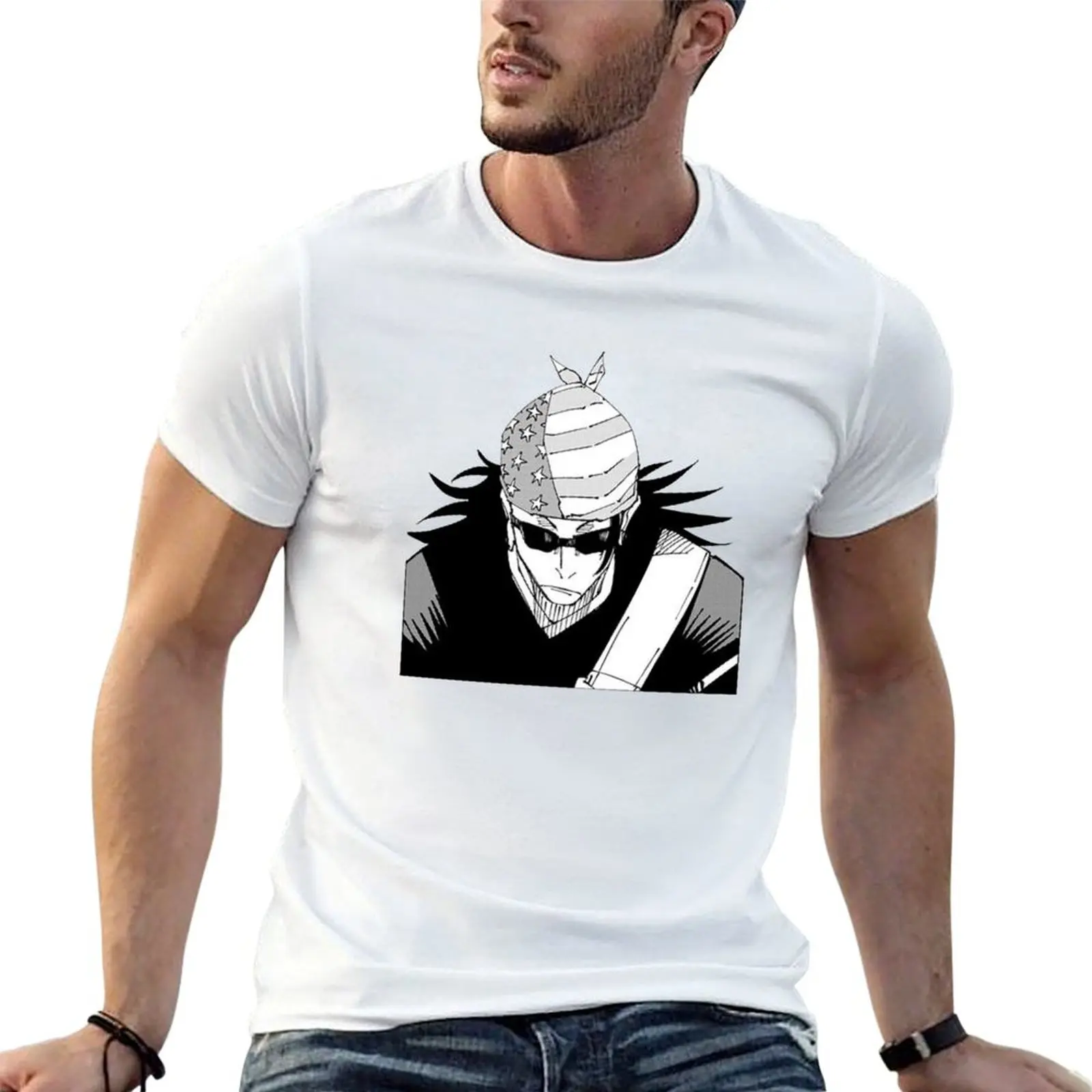 الأمريكية KENJAKU/GETO (أبيض) تي شيرت تي شيرت مخصص طباعة تي شيرت للرجل 100 بالمائة القطن تي شيرت #1