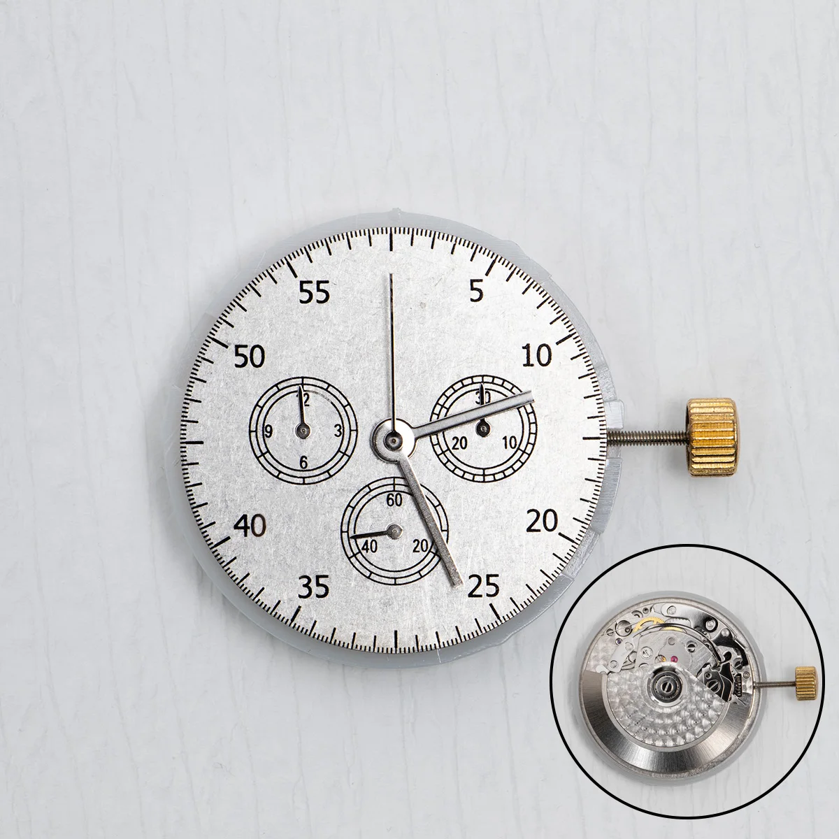 

Automatic Watch Movement 3.6.9 Chronogrpah For Asian 7750 movement Mechnical Replacement Repair Movement For 7753 no date