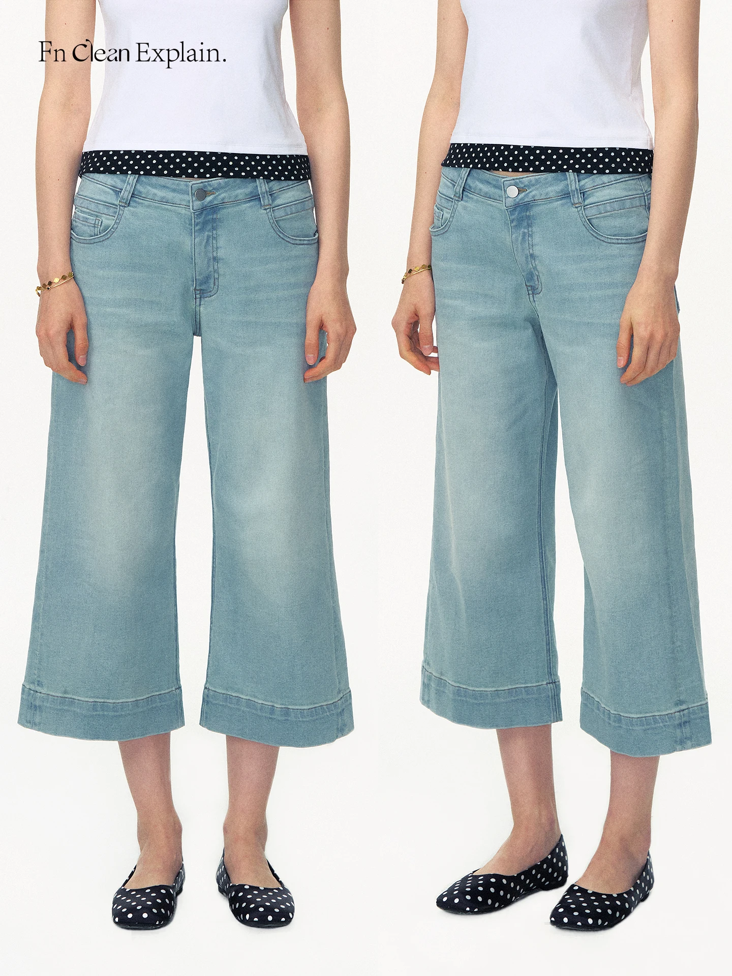 

Модные светло-голубые джинсы-клеш для женщин, укороченные (7/8), из хлопка, весна-лето, новинка, повседневные, с высокой талией