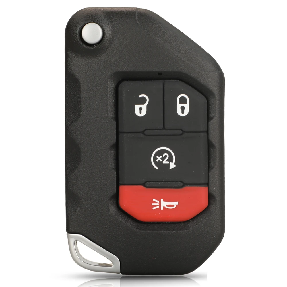 Smart Remote Auto Car Key Fob OHT1130261 433MHz 4A Chip 68416784AA for Jeep Wrangler 2018 2019  4 button