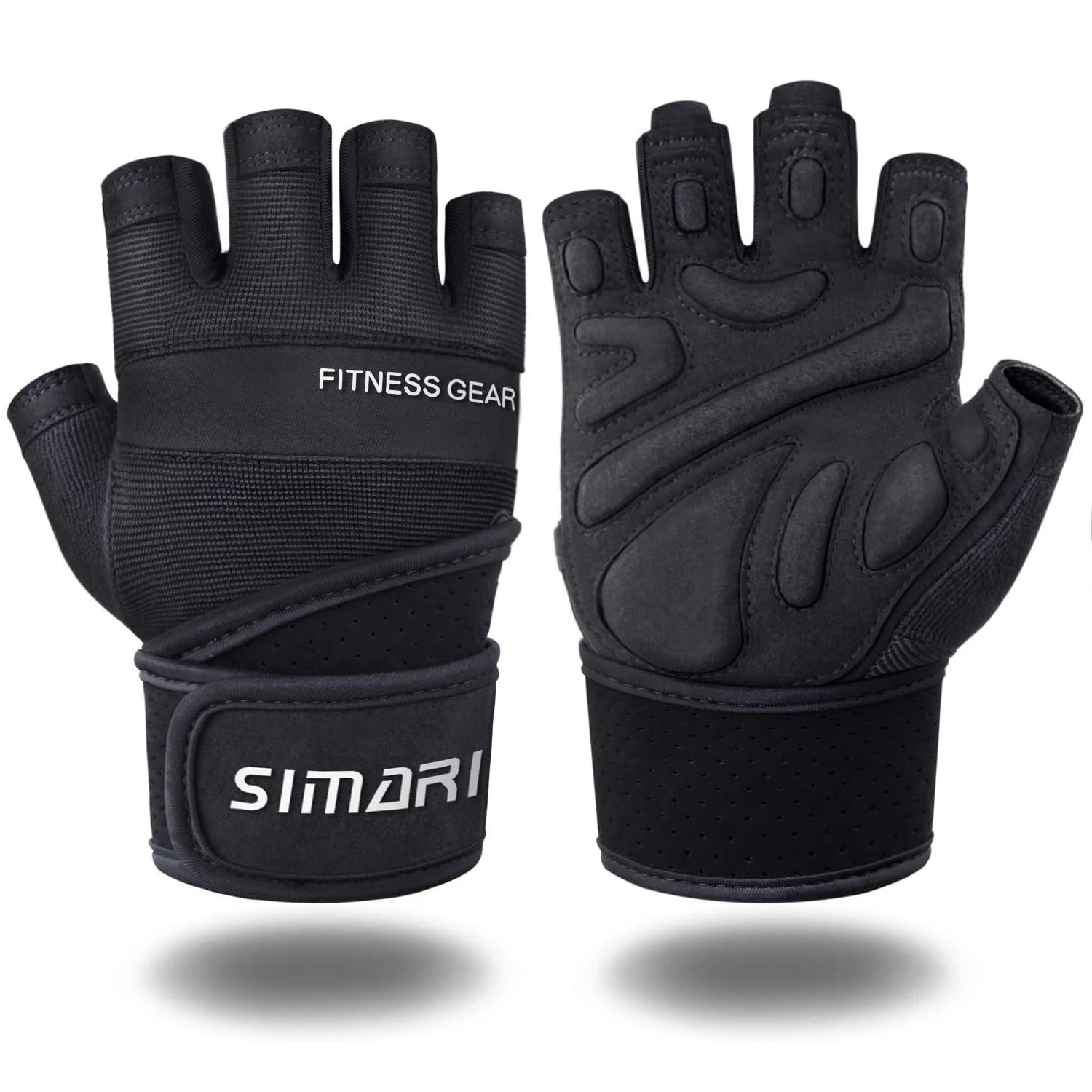 Gym Gloves Fitness for Men Women Weight Lifting Body Building Wrist Wrap Training Sport Half Finger Workout Fitness Gloves 2024