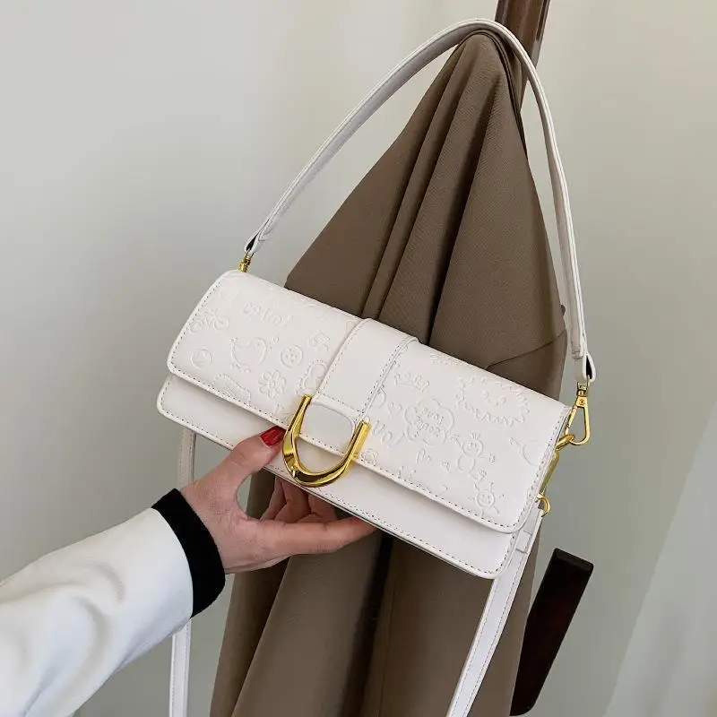 

2025 New French Baguette Bag - Trendy Underarm Shoulder Bag,Handheld Multi-Way Purse, Small Square Bag with Premium Texture