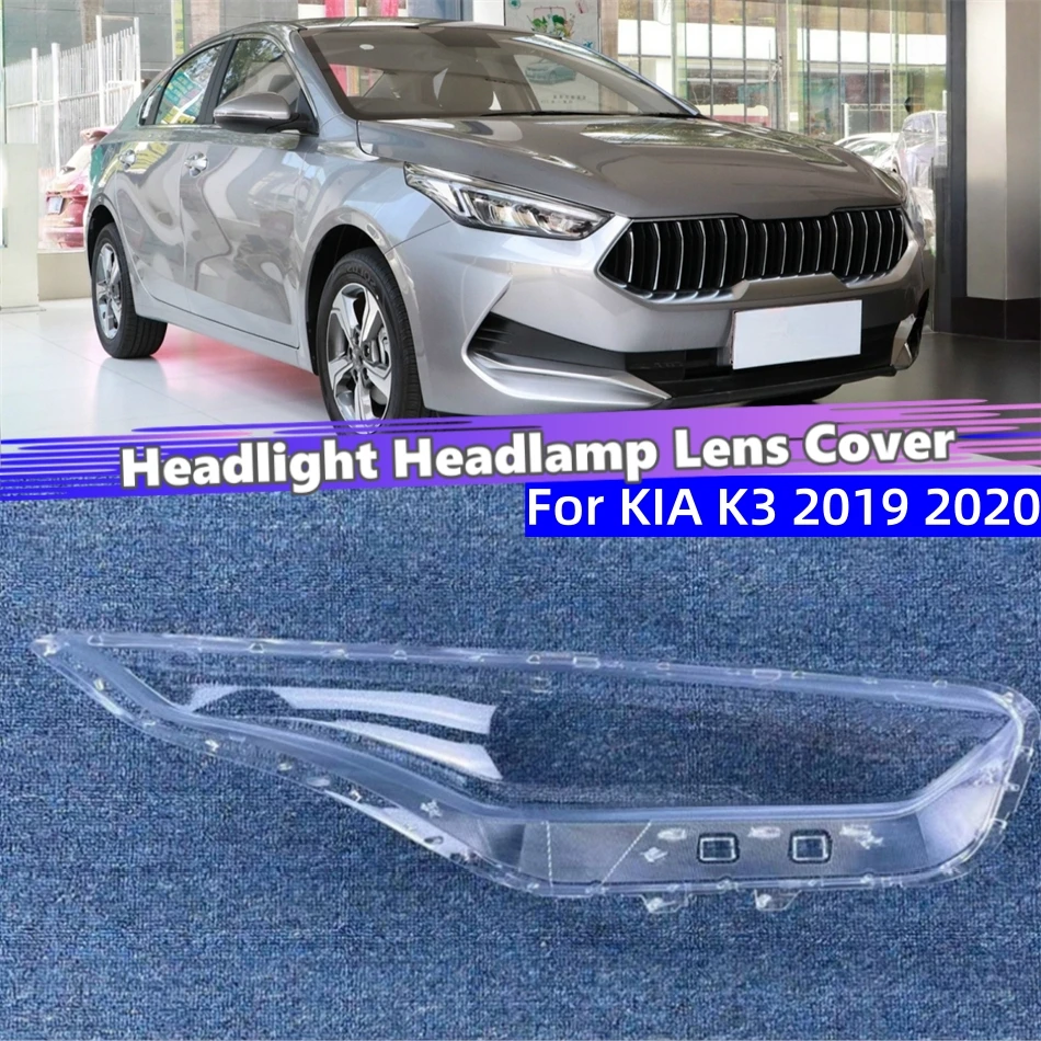 

For KIA K3 2019 2020 Auto Accessory Lampshade Headlight Cap Car Front Headlight Lens Cover Lights Shell