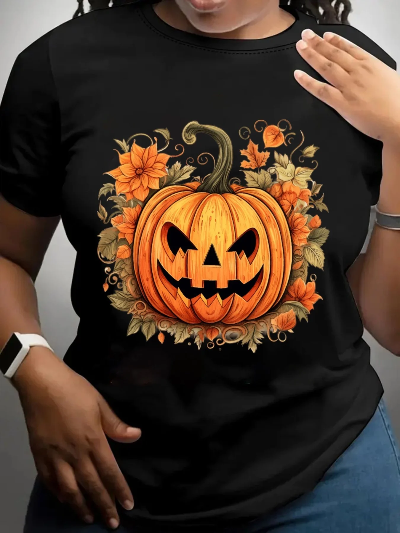 

Women's Plus Size T-shirt Graphic Short Sleeve Clothing Top, Loose and Casual, Soft and Comfortable Breathable, Outdoor Sports